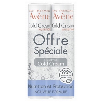 Cold Cream Stick Lèvres Nourrissant Lot de 2 x 4 g 