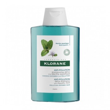 Klorane Anti-Pollution - Shampooing à la Menthe Aquatique - 200 ml 3282770202359