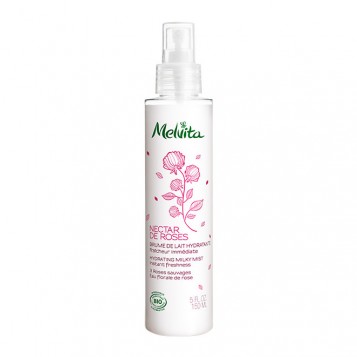 Melvita Nectar de Roses - Brume de Lait Hydratante - 150 ml Fraîcheur immédiate 3 roses sauvages Eau florale de rose 3284410038083