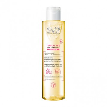 SVR Topialyse - Huile Micellaire - 200 ml Huile lavante relipidante anti-grattage  Peaux sèches à atopiques Pour toute la famille Corps, visage, hygiène intime Bain et douche 3401360180710