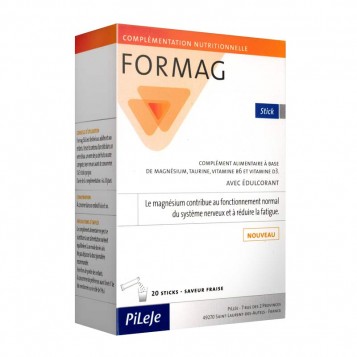 Pileje Formag - 20 Sticks Saveur fraise Adultes et enfants Avec édulcorant 3401528537585