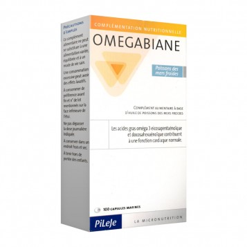 Pileje Complémentation Nutritionnelle Omegabiane - Poissons des Mers Froides - 100 Capsules 3401576639798