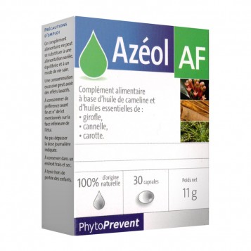 PhtyoPrevent Azéol - AF - 30 Capsules 100% d'origine naturelle A partir de 12 ans 3401577923698