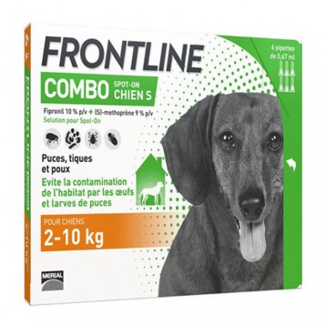 Frontlince Combo Spot-On -Chien S 2-10 kg - 6 Pipettes 3661103005926