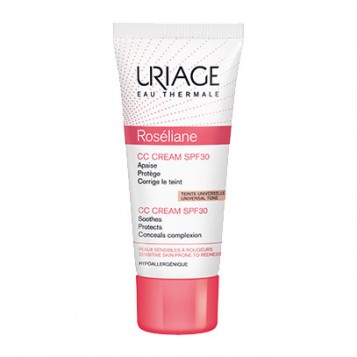 Uriage Roséliane CC Cream SPF30 40 ml Teinte Universelle votre soin beauté visage hydratant, correcteur de teint et protecteur 3661434003417