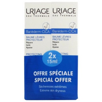  Bariéderm Cica Baume Lèvres Protecteur Lot de 2 x 15 ml 