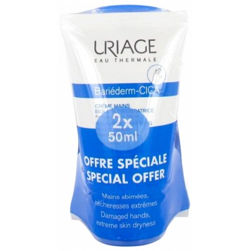 Bariéderm Cica Crème Mains Isolante Réparatrice Lot de 2 x 50 ml 