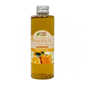 MKL Geen Nature Savon Liquide de Marseille à l'Huile d'Argan - Parfum Orange Miel - 100 ml 3760162120578