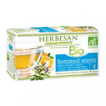 Herbesan Infusion BIO N°4 - Sommeil Serein Saveur Orange 20 Sachets