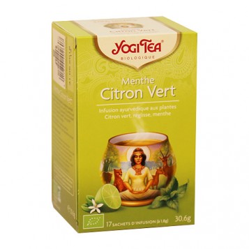 Yogi Tea Menthe Citron Vert - 17 Sachets Infusion Rafraîchissante 4012824402607 