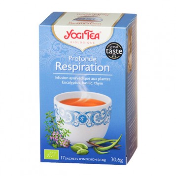 Yogi Tea Profonde Respiration - 17 Sachets Tisane ayurvédique Le prana 4012824402669