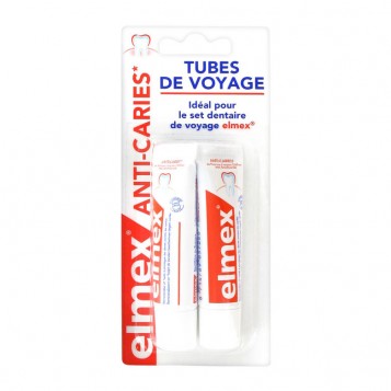 Elmex Anti-Caries - Dentifrice Tubes de Voyage - DUO 7610108015580