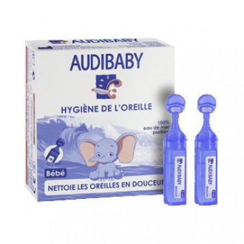 Audibaby dosette de Solution auriculaire - Nettoyage oreille Bébé