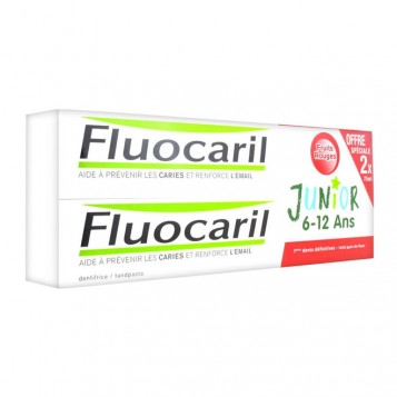 Fluocaril Dentifrice Junior 6-12 Ans Fruits Rouges - DUO 8001090346902