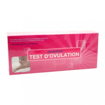 Ageti Sérénitest Test d'Ovulation 7 Tests qui vous aide à déterminer facilement et naturellement les jours les plus favorables pour la conception