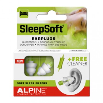 Alpine Hearing Protection SleepSoft Bouchons d'Oreille pour dormir, pour bloquer le ronflement