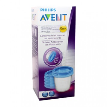 Avent 5 Pots de Conservation Pour Lait Maternel Réutilisable