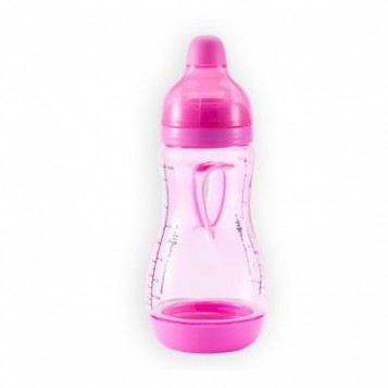 Biberon, Avec Poignée 220 Ml Aiguille En Plastique Pratique Pour Bébé Rose  