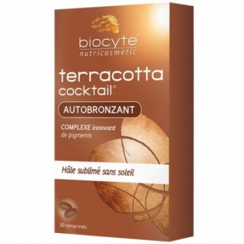 Biocyte Terracotta Cocktail Autobronzant 30 Comprimés Hâle sublimé sans soleil 3401560075359