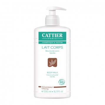 Cattier Lait Corps BIO - 500 ml Beurre de coco et vanille Adoucissant 3283950911160