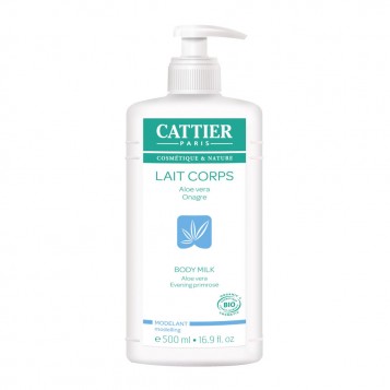 Cattier Lait Corps BIO  - 500 ml Aloe vera, Onagre Modelant