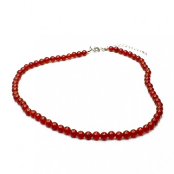 Collier Cornaline Perles Rondes