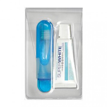 SuperWhite Original - Trousse de Voyage L'essentiel pour l'hygiène dentaire pour les voyages et dans son sac à main