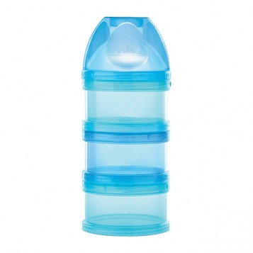 Dodie Boîte Doseuse Bleue - 3 Compartiments Séparable Empilables Vissables 0% BPA