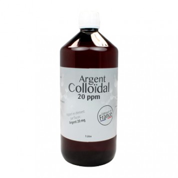 Dr Theiss Argent Colloïdal 20ppm 1 Litre 100% naturel Sans conservateur Ni adjuvants