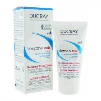 Ducray Dexyane MeD - Crème Réparatrice Apaisante - 30 ml Traitement des eczémas Atopiques, de contact, chroniques des mains Visage et corps Toute la famille 0% cortisone, 0% paraben et 0% parfum 3282770073348