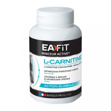 EA Fit L-Carnitine 90 Gélules Concentrée à 1500mg/jour Contribue à réguler le métabolisme lipidique