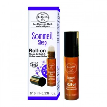 Elixir & Co Roll-On - Sommeil - 10 ml BIO Fleurs de bach & huiles essentielles Pour favoriser l'endormissement et un sommeil paisible