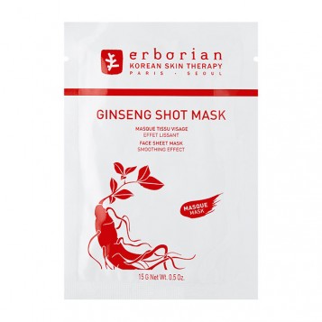 Erborian Ginseng Shot Mask - 15gr Masque tissu visage Effet lissant 8809255781755