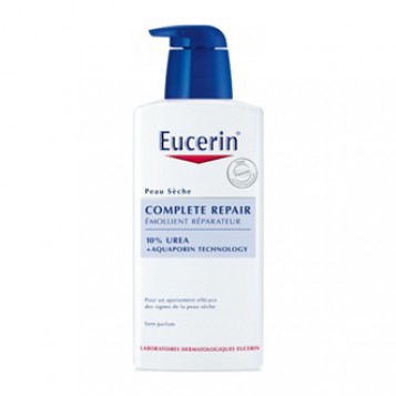 Eucerin Complete Repair Emollient Réparateur 10% Urée 400 ml Émollient réparateur Peau sèche Sans parfum et sans colorant