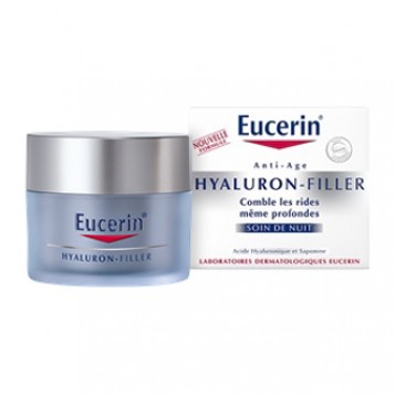 Eucerin Hyaluron-Filler - Soin de Nuit 50 ml Comble les rides même profondes Tous les types de peaux