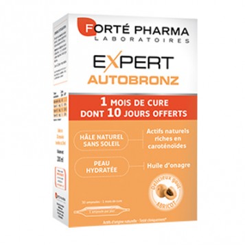 Expert Autobronz Cure d'un mois (30 ampoules dont 10 offertes)