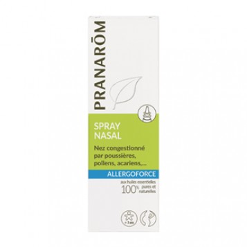 Pranarôm Allergoforce - Spray Nasal 15 ml Nez congestionné par poussières, pollens, acariens… Convient pour la femme enceinte ou allaitante