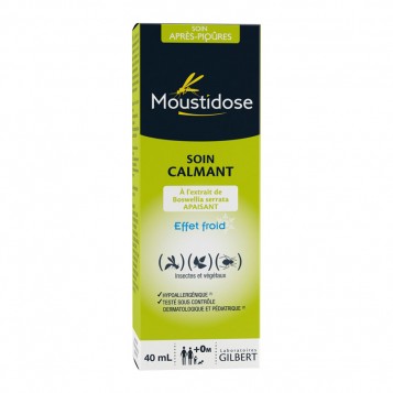 gilbert moustidose soin après piqures 40 ml, soin calmant, insectes et végétaux, sans conservateur, sans parfum et hypoallergénique