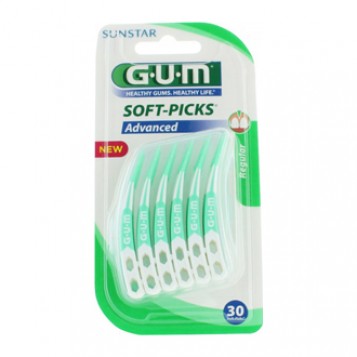 GUM Soft-Picks - REGULAR - 30 Softs-picks Grip en caoutchouc Boite de transport OFFERTE