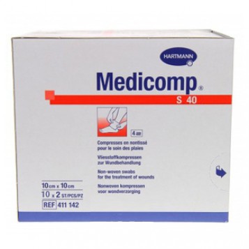 Medicomp S40 - Compresses Non-Tissées 10x10 cm