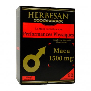 Herbesan Maca+ 1500 mg - 90 Comprimés Performance physique 3428883642501