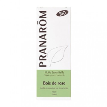Pranarôm Huile Essentielle Bois de Rose 5 ml BIO Aniba rosaeodora Feuille Linalol 100% pure et naturelle