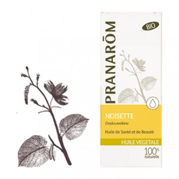 Pranarôm Huile Végétale Noisette Corylus Avellana BIO 50 ml Huile de santé et de beauté