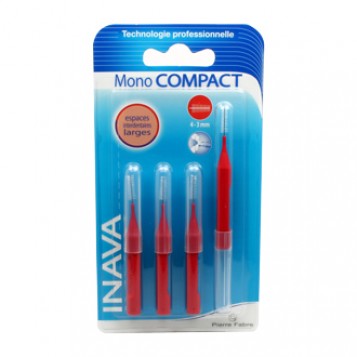 inava mono compact brossettes 4 unites espace interdentaire large 4 - 3 mm hyperpara
