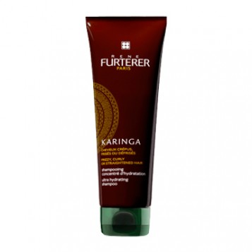 René Furterer Karinga - Shampooing Concentré d'Hydratation 250 ml Cheveux crépus, frisés et défrisés 16% d'huiles nutritives Sans silicone 100% d'actifs d'origine naturelle