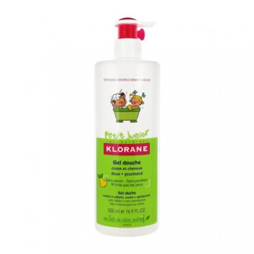 Klorane Petit Junior - Gel Douche Corps et Cheveux Poire - 500 ml 3282770111507