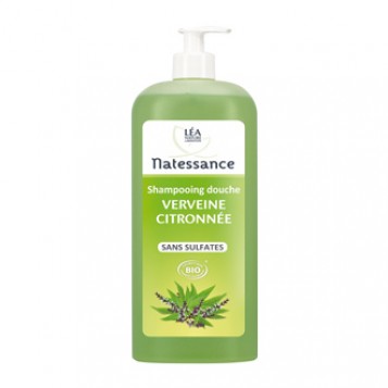 léa nature natessance shampooing douche verveine citronée 1 litre bio sans sulfate sans savon