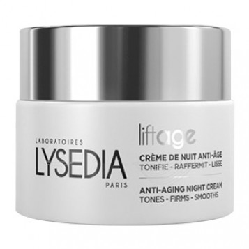 Lysedia Liftage - Crème de Nuit Anti-Âge 50 ml Tonifie, raffermit et lisse Atténue rides et ridules Relaxe les muscles Hydrate et redensifie