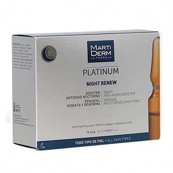 Martiderm Platinum - Night Renew - 10 Ampoules