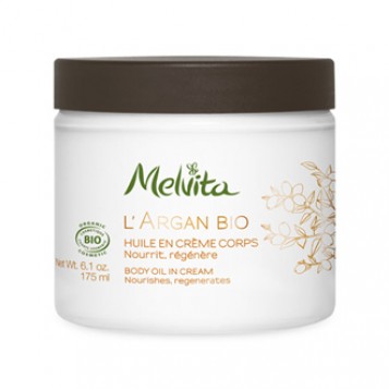 melvita l'argan bio huile en crème corps 175 ml soin corps bio nourrit régénère pour redonner à votre peau sa souplesse hyperpara